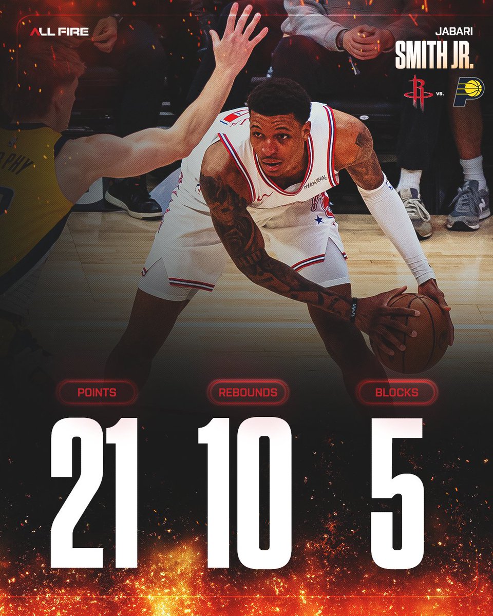 double-double night for @jabarismithjr 👏