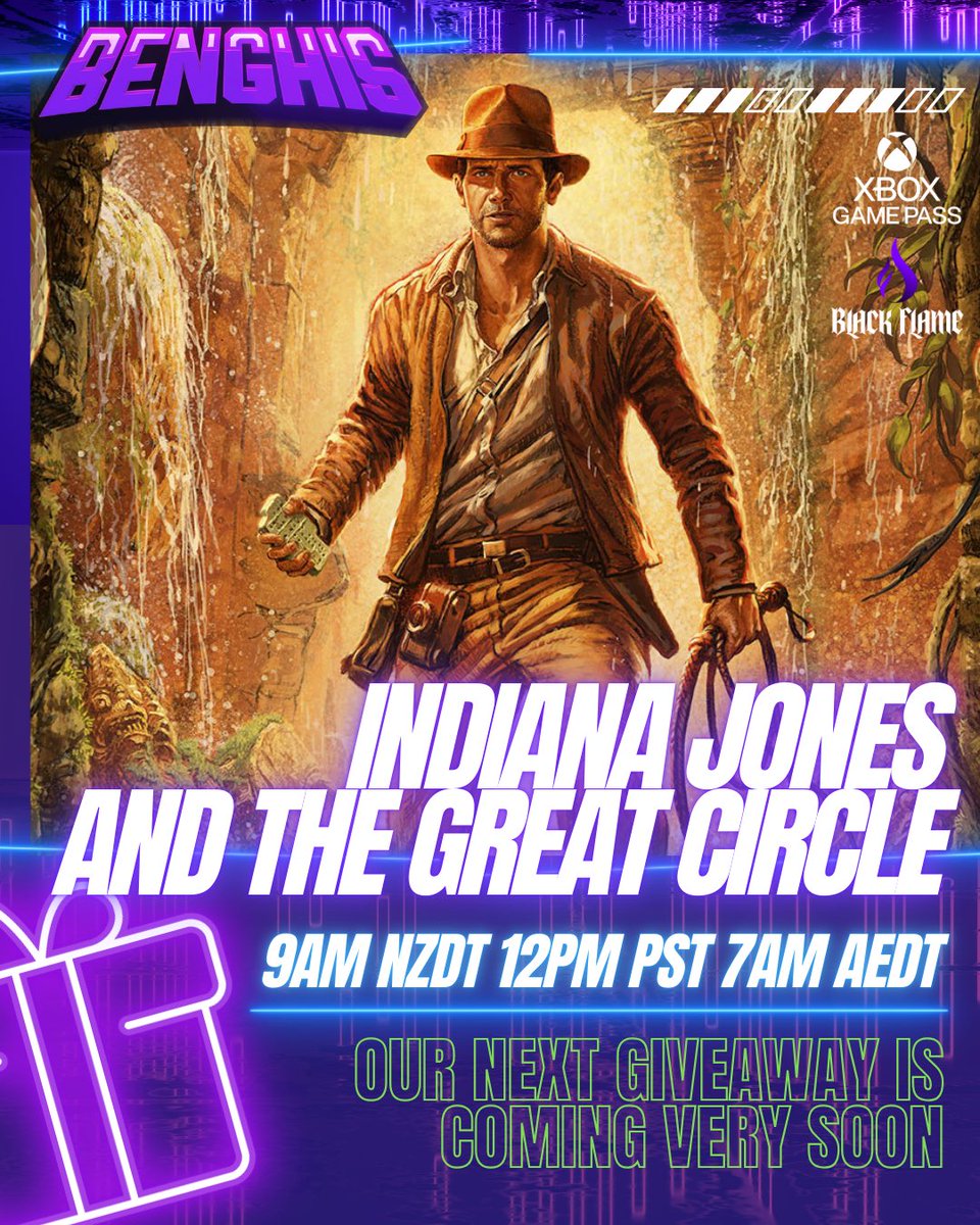 benghis's tweet image. 🧭 FINAL STREAM OF 2025 🧭
Sending the year off with Indiana Jones and the Great Circle 🏺🎩

🕘 9AM NZDT
🕛 12PM PST
🕖 7AM AEDT

One last adventure 👉 twitch.tv/benghistv
#IndianaJones #TwitchStreamer #AdventureGaming #LiveStream #EndOfYear