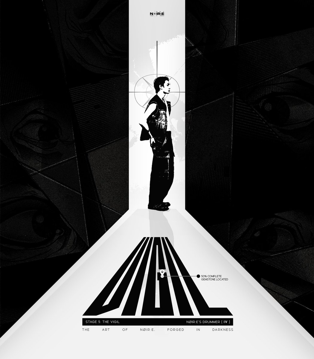 N0IRxE's tweet image. NØIR:E 느와르
‘OFF THE VOID’ CONCEPT

[✦]  IV  &amp;lt;THE VIGIL&amp;gt;
NØIR:E’s Drummer

#NØIRE_IV
#NØIRE #OFFTHEVOID