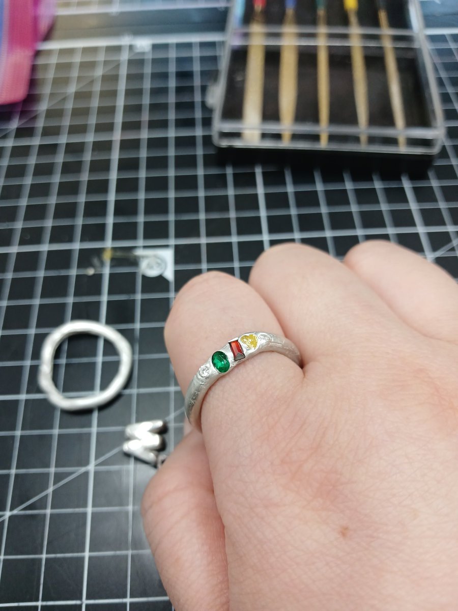 실버반지 만들기 나도 해봄ㅋㅋ올해 마지막 수업~