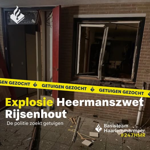 Woning zwaar beschadigd door explosie in Rijsenhout