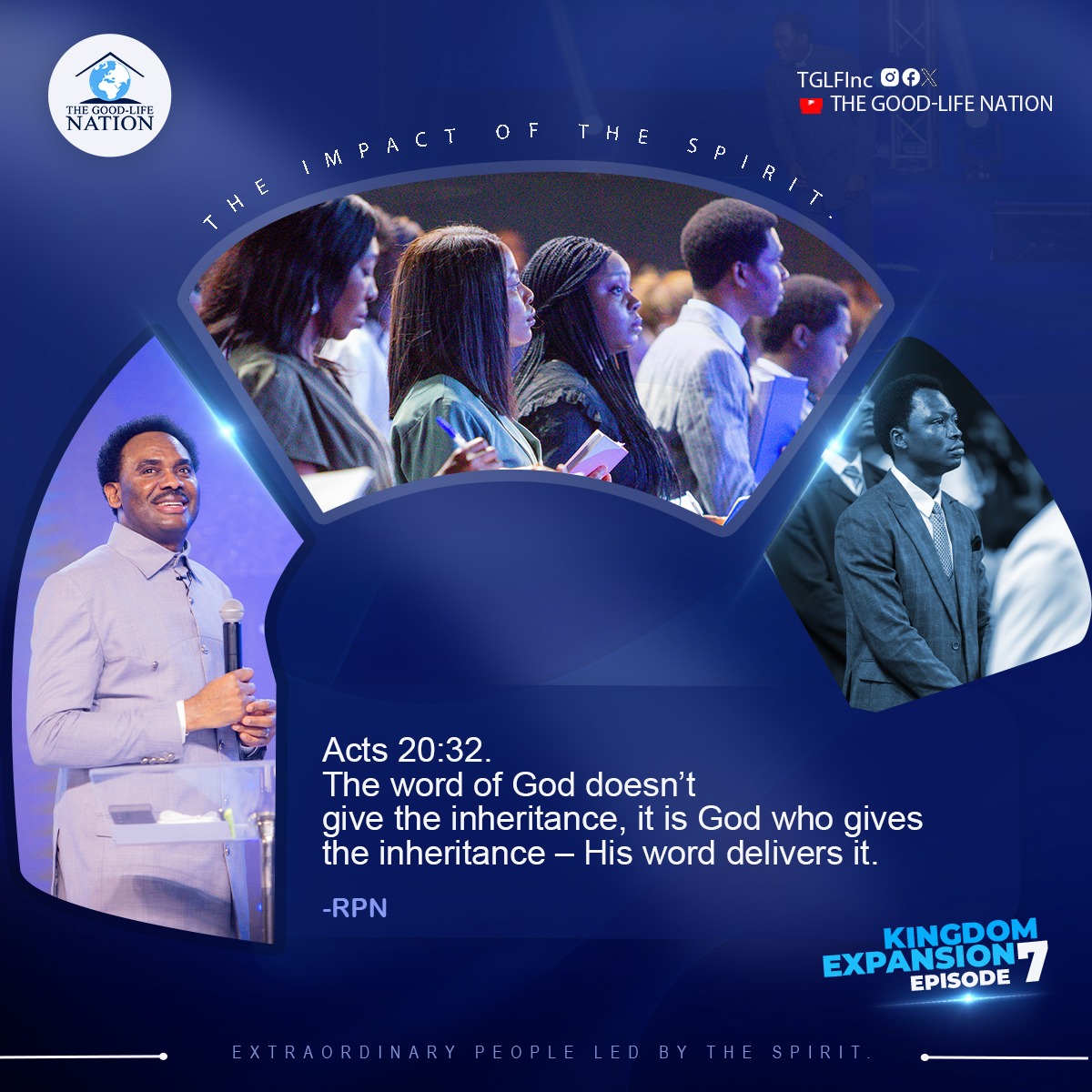 TGLFInc's tweet image. Acts 20:32
The word of God doesn’t give the inheritance, it is God who gives the inheritance – His word delivers it. -RPN 

##RPN 
#KingdomExpansion7