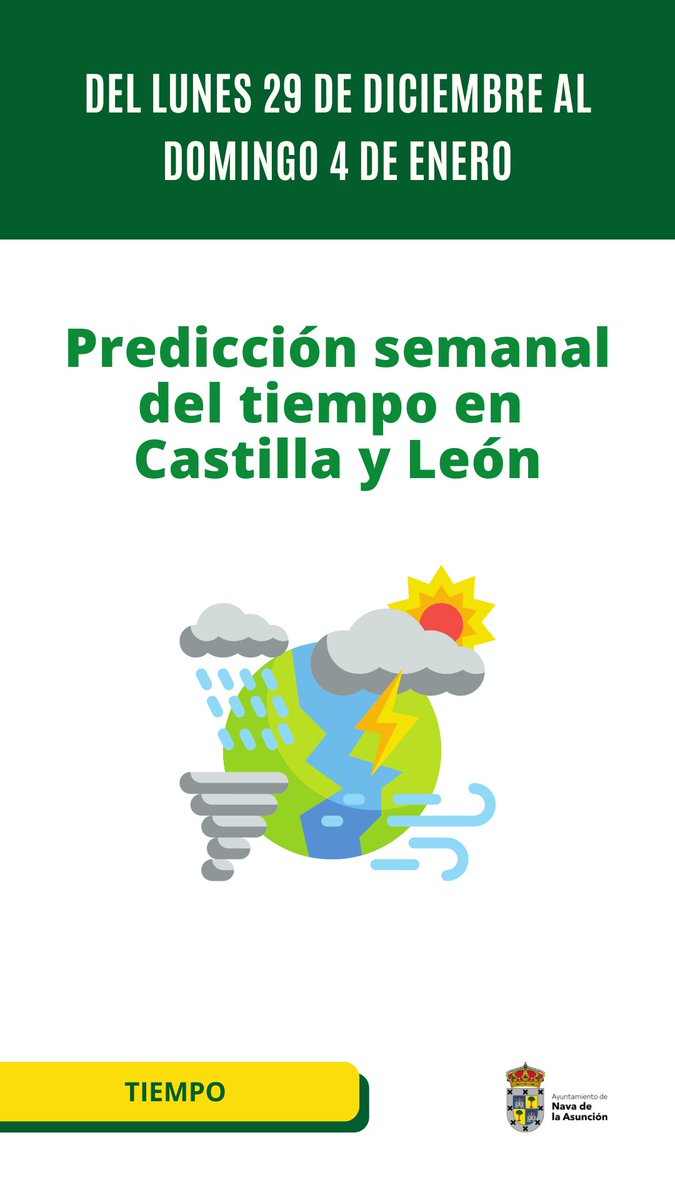 Consulta el parte meteorológico aquí 👉 goo.su/QyQfTl