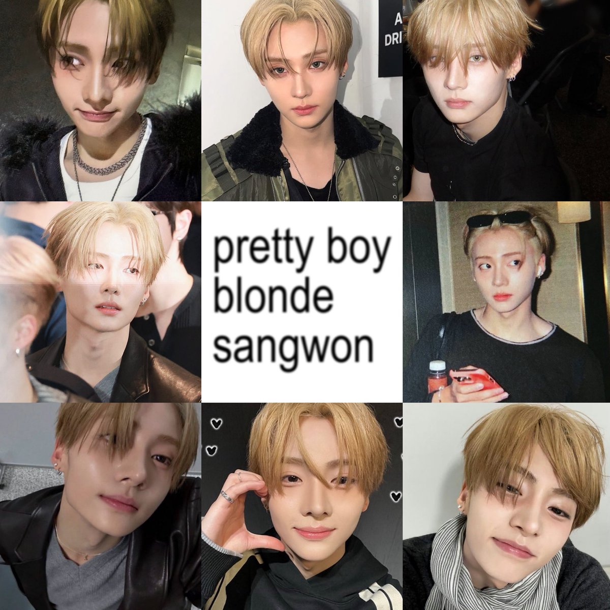 sangwonfairy_'s tweet image. pretty boy with blonde hair ✧˖°.