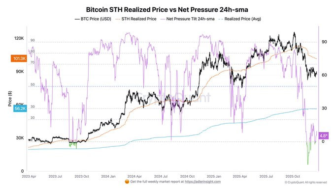 CiS_Eslam's tweet photo. #BTC $XAU  $GOLD $SOL $BNB $MEME $ETH #البتكوين
بيوع حاملى المدى القصير للبتكوين يبيعون اكثر من اى مستوى وصل له البتكوين فى اى هبوط سابق 
هل بسبب الخوف ام لديهم نظرة سلبية https://t.co/LGxzpjSeOC