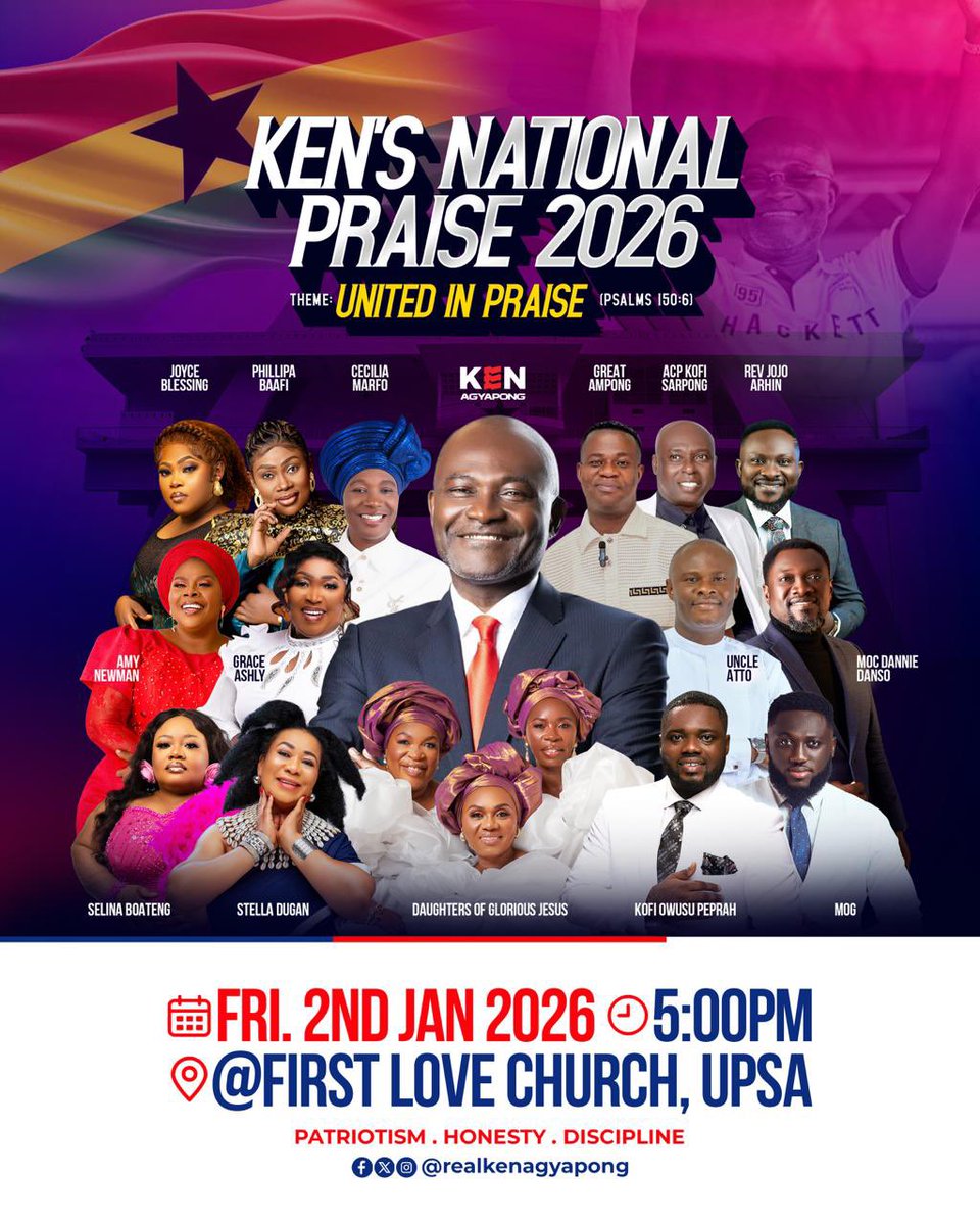 i_am_gs's tweet image. Ken’s National Praise 🔥🔥🔥
January 02, 2026 🙌🏿
@realKenAgyapong