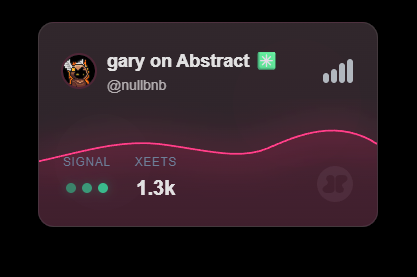 nullbnb's tweet photo. GMABS ✳️

I got around 300 xeets this week for posting about @AbstractChain 

Rough week, Got rugged hard by MegaWeapon but the grind continues. 

Tell me how much you all got!  Am i earning enough xeets ?

W @xeetdotai https://t.co/it9edrSsIg
