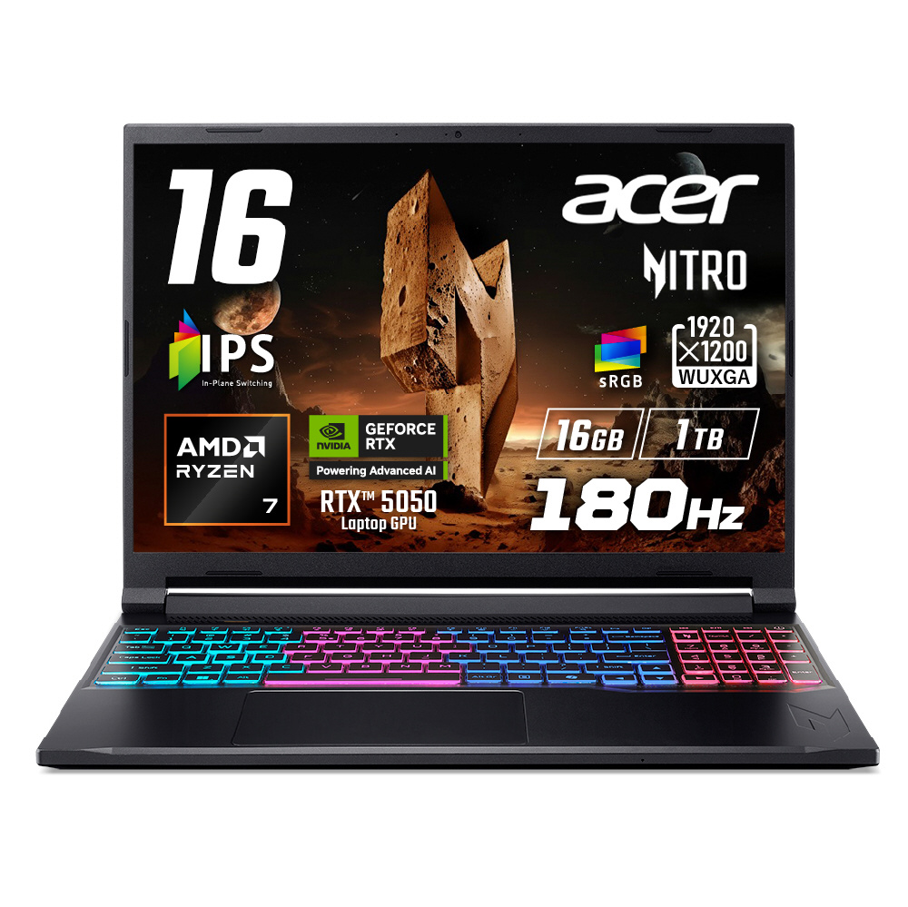 sofmapcom's tweet image. #SALE　ゲーミングノートPC
#Acer 『ANV16S-41-A76Z55/E』が在庫限り
✨182,800円(税込)‼

✅CPU:Ryzen 7 260
✅メモリ:16GB
✅SSD:1TB
✅GeForce RTX 5050
✅液晶サイズ:16インチ

🔽詳細はこちら🔽
sofmap.com/product_detail…