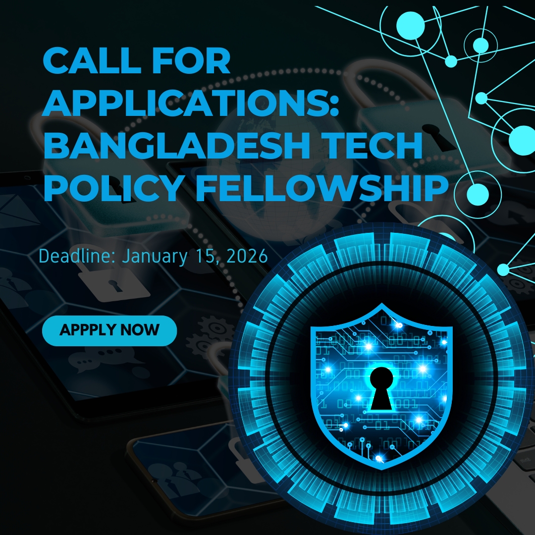 fundsforngos's tweet image. 💻 Bangladesh Tech Policy Fellowship – Now Open

🔍 Focus on digital rights, tech policy &amp;amp; governance
🤝 Research, mentorship &amp;amp; policy engagement
🌐 Strengthening Bangladesh’s digital future

🔗 www2.fundsforngos.org/?p=434077

#DigitalRights #TechPolicy #InternetFreedom #Bangladesh