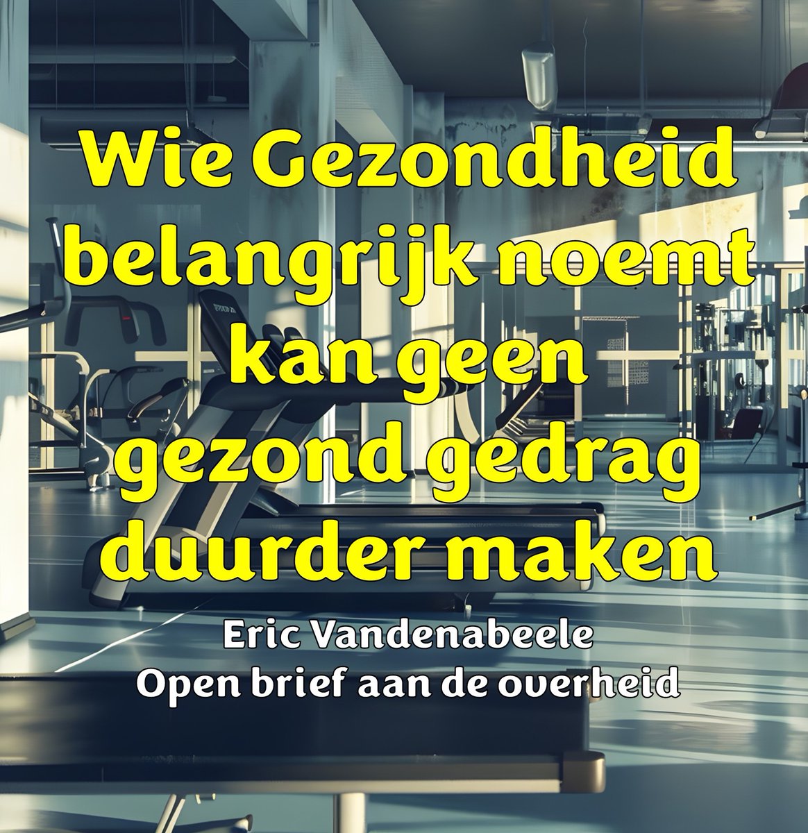ericfitstop's tweet photo. Elk nieuw jaar wensen politici ons 'een goede gezondheid'.
Maar tegelijk worden fit zijn duurder gemaakt via een btw-verhoging.
Daarom schreef ik deze open brief, in eigen naam.
Niet uit frustratie, maar uit overtuiging 
https://t.co/IycjVJMeL8 https://t.co/EP7LnbScpX