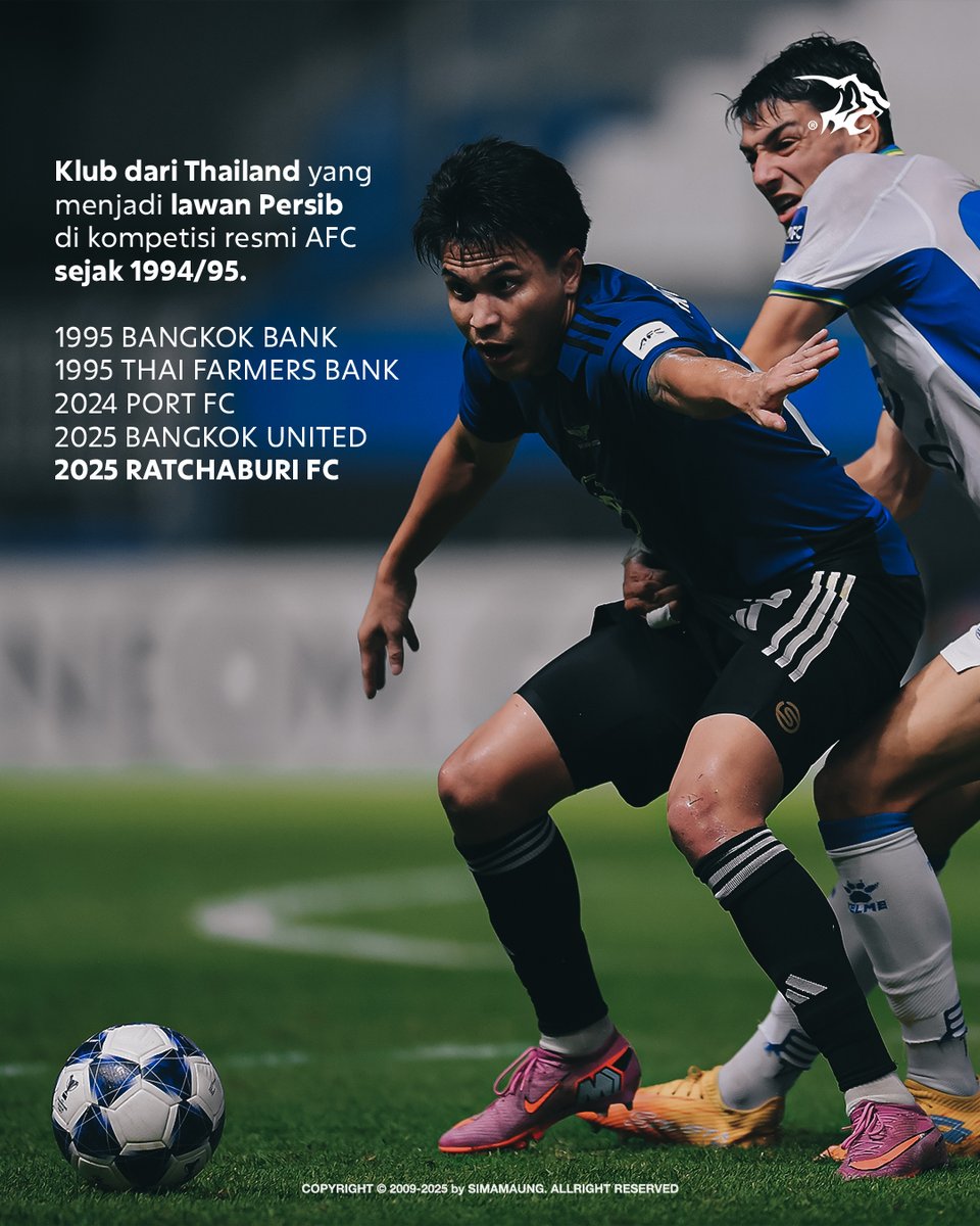 simamaung's tweet photo. Ratchaburi FC akan menjadi klub Thailand ke-5, yang menjadi lawan Persib di kompetisi resmi AFC sejak 1994/95.

Bobotoh, pernah nonton nu mana wae?

#SIMAMAUNGSTATS #PERSIB https://t.co/lheri3raTD