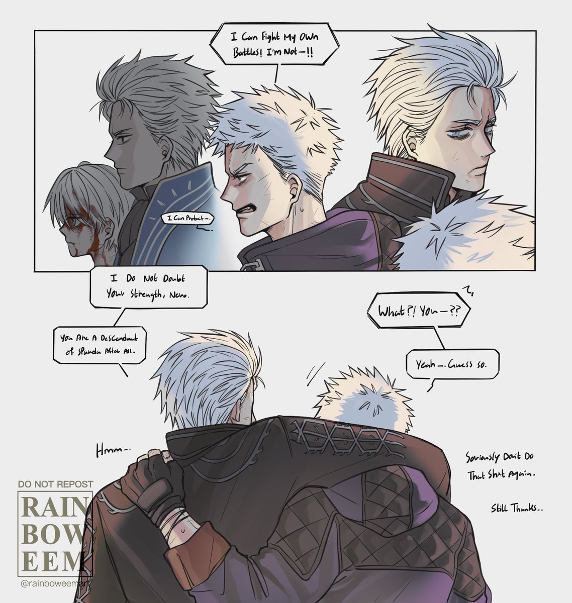 Dadgil comic to end this year ❤️‍🩹
#DevilMayCry #dmc #vergil #nero