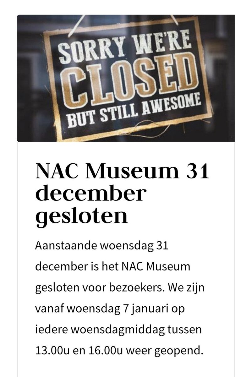 NAC Museum tweet media