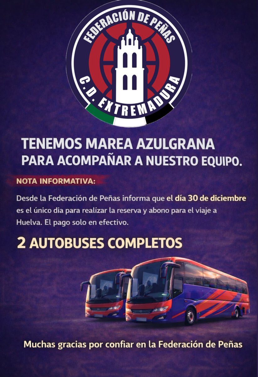 🚌🚌 Dos autobuses completos.
Esto no es solo un viaje… es sentimiento.❤️💙
Gracias!!