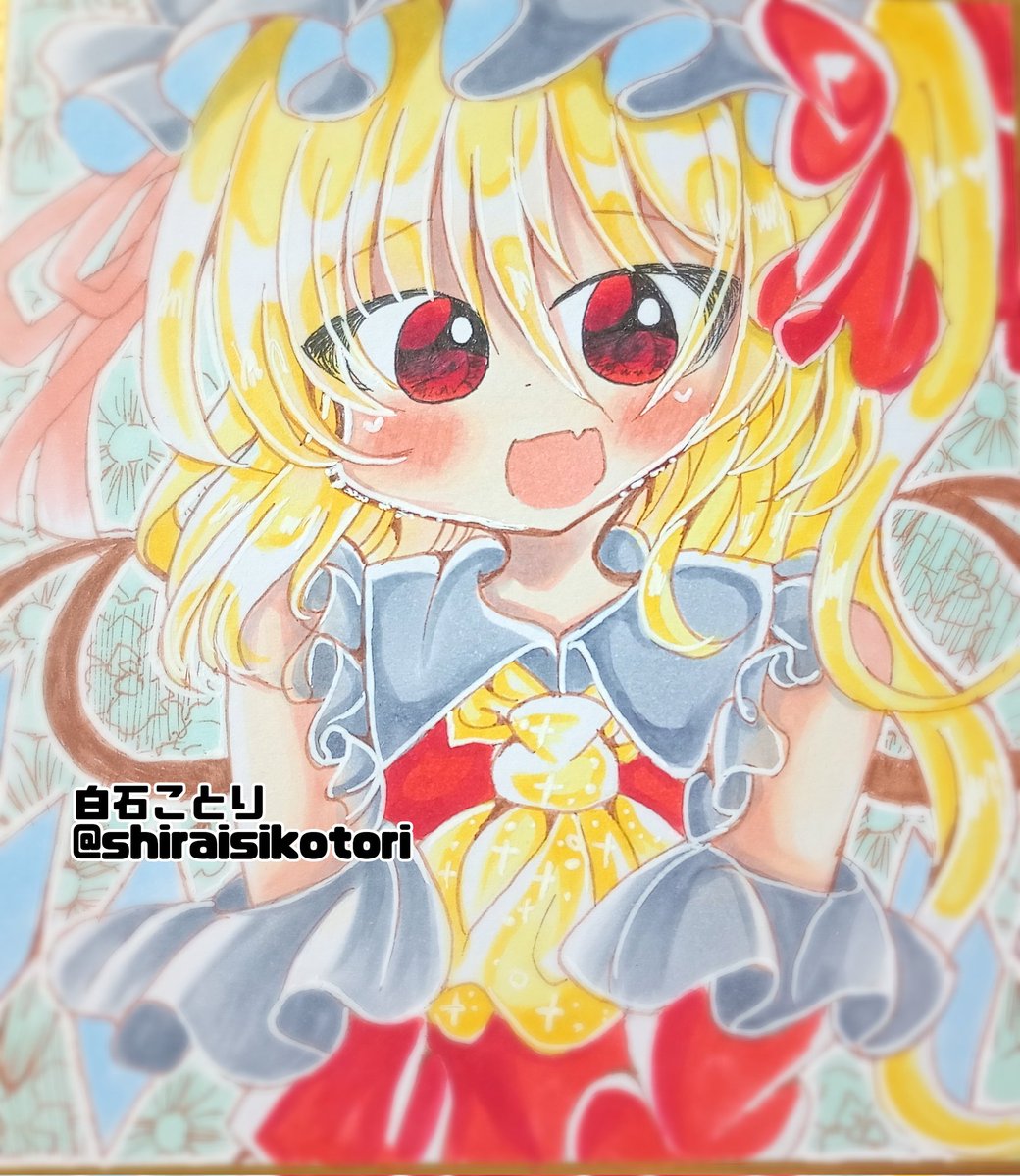 フランドール色紙完成🫰🫰 #東方Project #C107