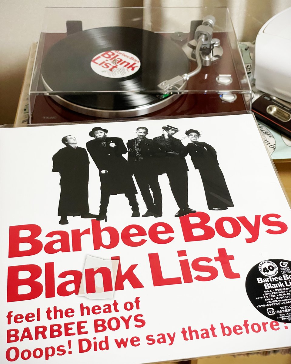 2025年12月30日。BARBEE BOYS『Blank List』（2025）を。3rdアルバム