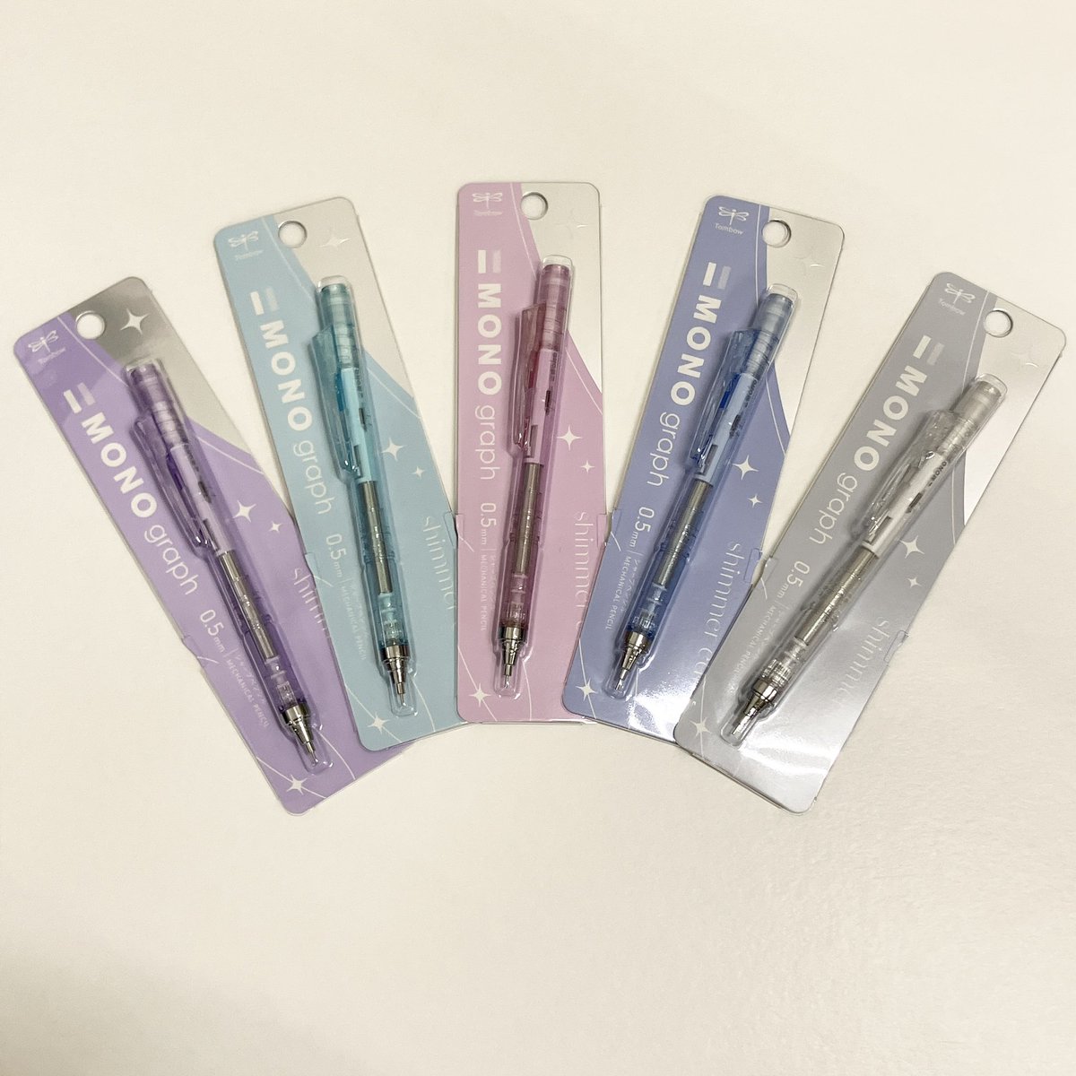 トンボ鉛筆より、MONOブランド製品4種をデザイン統一した「shimmer