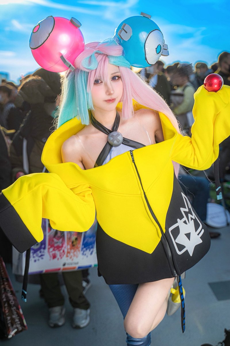 コミケに行けなくて悔しいので、前にやったナンジャモのコスプレ載せておく⚡️