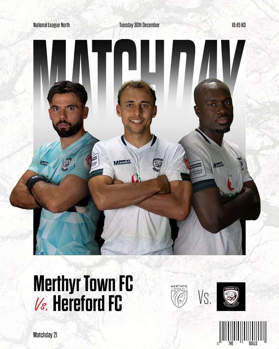 It's Matchday 🙌

🆚 <a href="/MerthyrTownFC/">The Martyrs</a>
🏟️ Penydarren Park
🕒 19:45
📲 herefordfc.co.uk/match-live/
📻 <a href="/RadioHerefordFC/">Radio Hereford FC 📻</a>
🏆 National League North

#COYW | #MERHER | West Mercia Air Conditioning Ltd