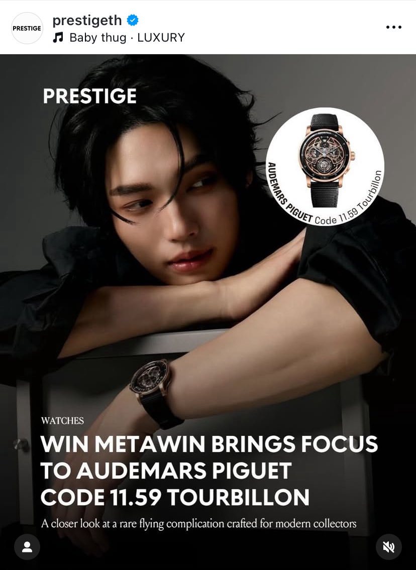 StreamForWinTH's tweet image. IG prestigeth update 

Please like and comment 

#Code1159
#AudemarsPiguet
#AudemarsPiguetxWin
#winmetawin
