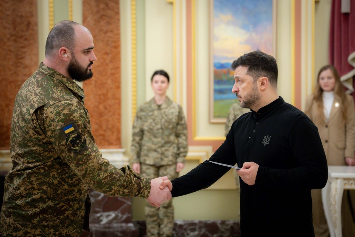 ZelenskyyUa's tweet image. Ukraine is a state forged by the courage of its people. The Ukrainian nation survived and preserved its own strong identity in an extremely difficult environment. Many would not have endured it. But Ukrainians did. They managed to preserve themselves. They managed to pass through…