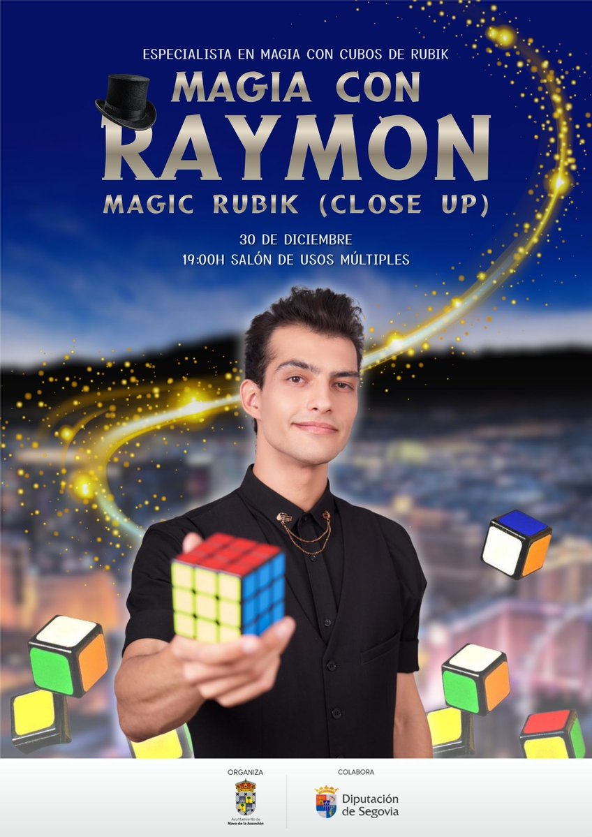 🎩✨ ¡Hoy tenemos al mago Raymon! ✨🎩

👉 Os esperamos a las 19:00 h en el Salón de Usos Múltiples