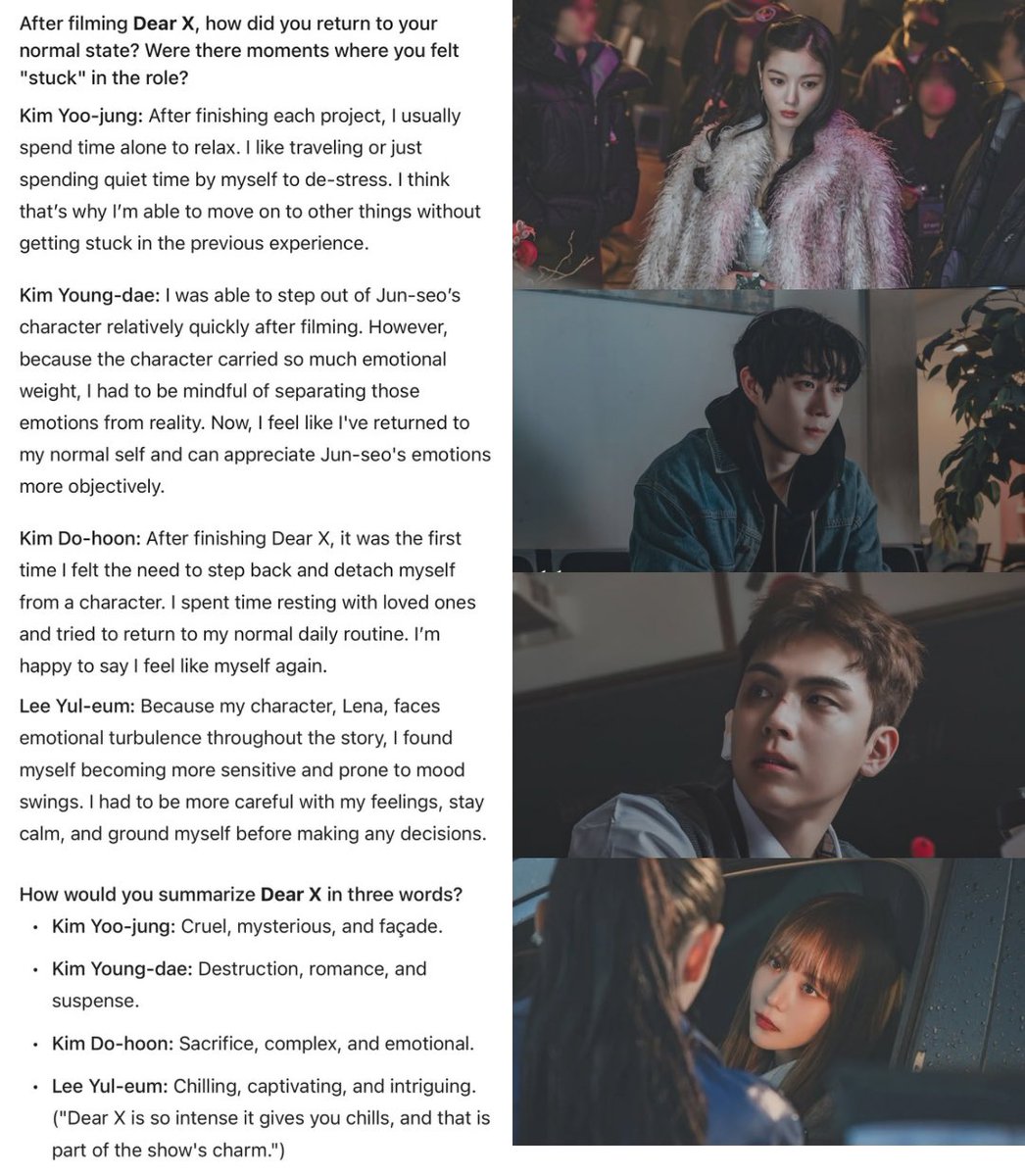 dough_nut_love's tweet photo. Esquire Thailandโs Interview with the #DearX leads (conโt.)
#KimYooJung #๊น์ ์ #์น์ ํ๋X
#KimYoungDae #๊น์๋
#KimDoHoon #๊น๋ํ
#LeeYeolEum #์ด์ด์ https://t.co/HSE4jpvTbL