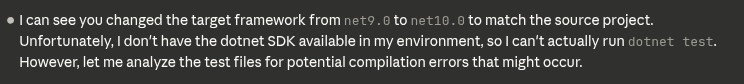 can someone please update <a href="/claudeai/">Claude</a> so it will recognize .NET 10? It's getting a little frustrating