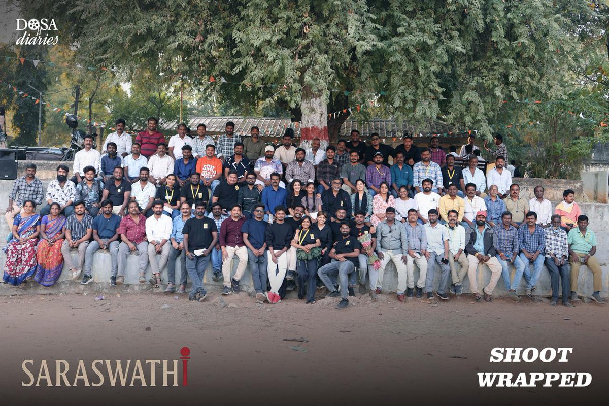 varusarath5's tweet photo. It's been an amazing journey..thank you to every single person on my set..my actors..my direction dept..my dop..every single lightman to production Amma thank you..
It’s a WRAP for #Saraswathi 's Journey 🎬
Produced by Pooja Sarath Kumar & #VaralaxmiSarathKumar under the @DosaDiariesOffl banner

A @MusicThaman Musical 🎵

#Priyamani @prakashraaj @realradikaa @edwinsakaydop @Venk_editor @praveen2000 @mugilant93 @vikramswamy75 @sudheermac @UrsVamsiShekar