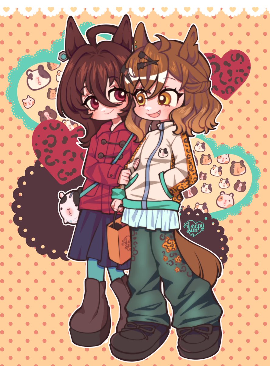 Thank u for 300 followers ! Poketaki date to celebrate 
#poketaki #ポケタキ #umamusume