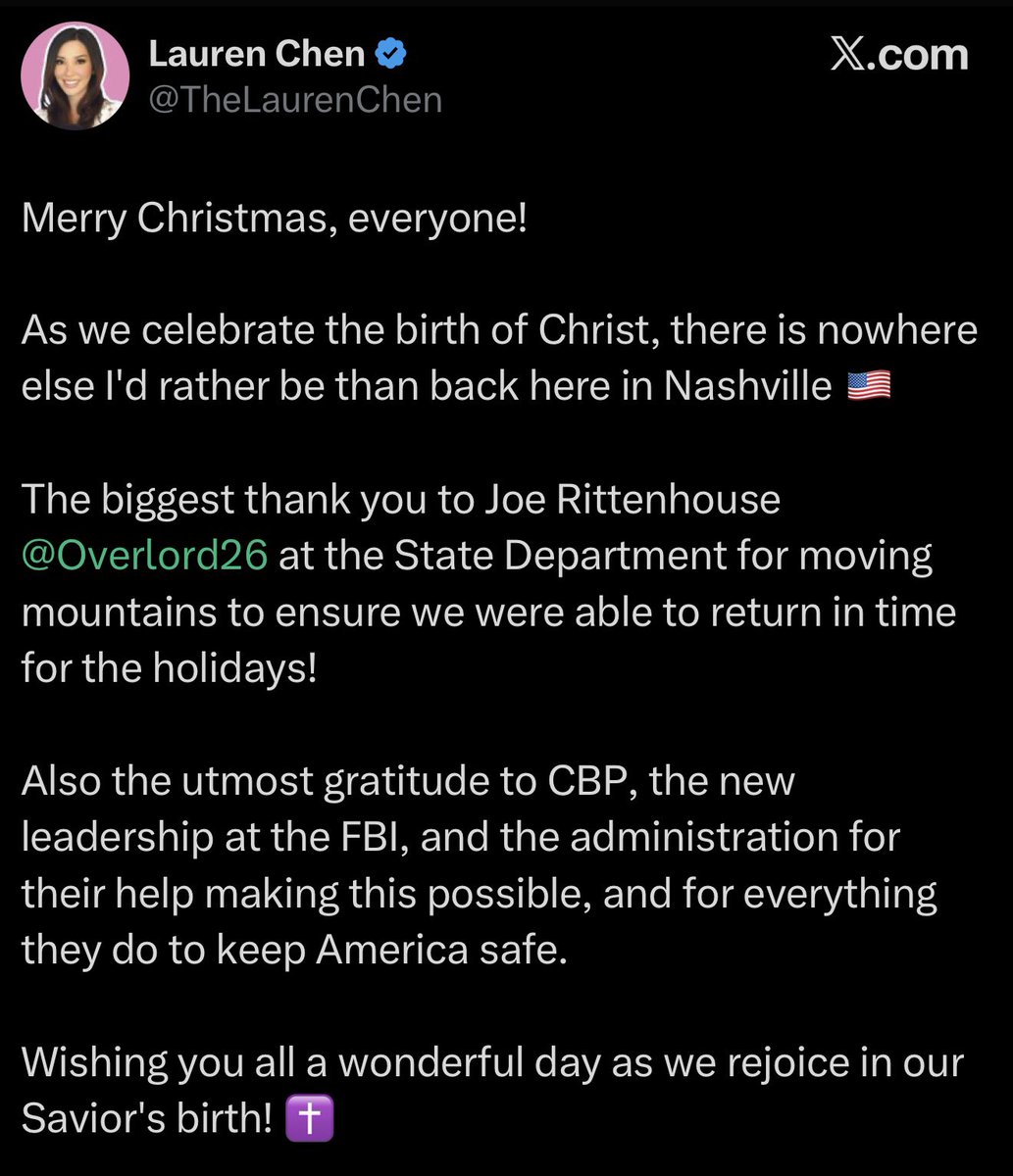 sentdefender's tweet image. Disgraced conservative media personality Lauren Chen, the founder of Tenet Media on YouTube, which provided a platform to several right-wing commentators including Tim Pool, Benny Johnson and Dave Rubin, and was exposed by the FBI in 2024 for taking millions in funding from the…