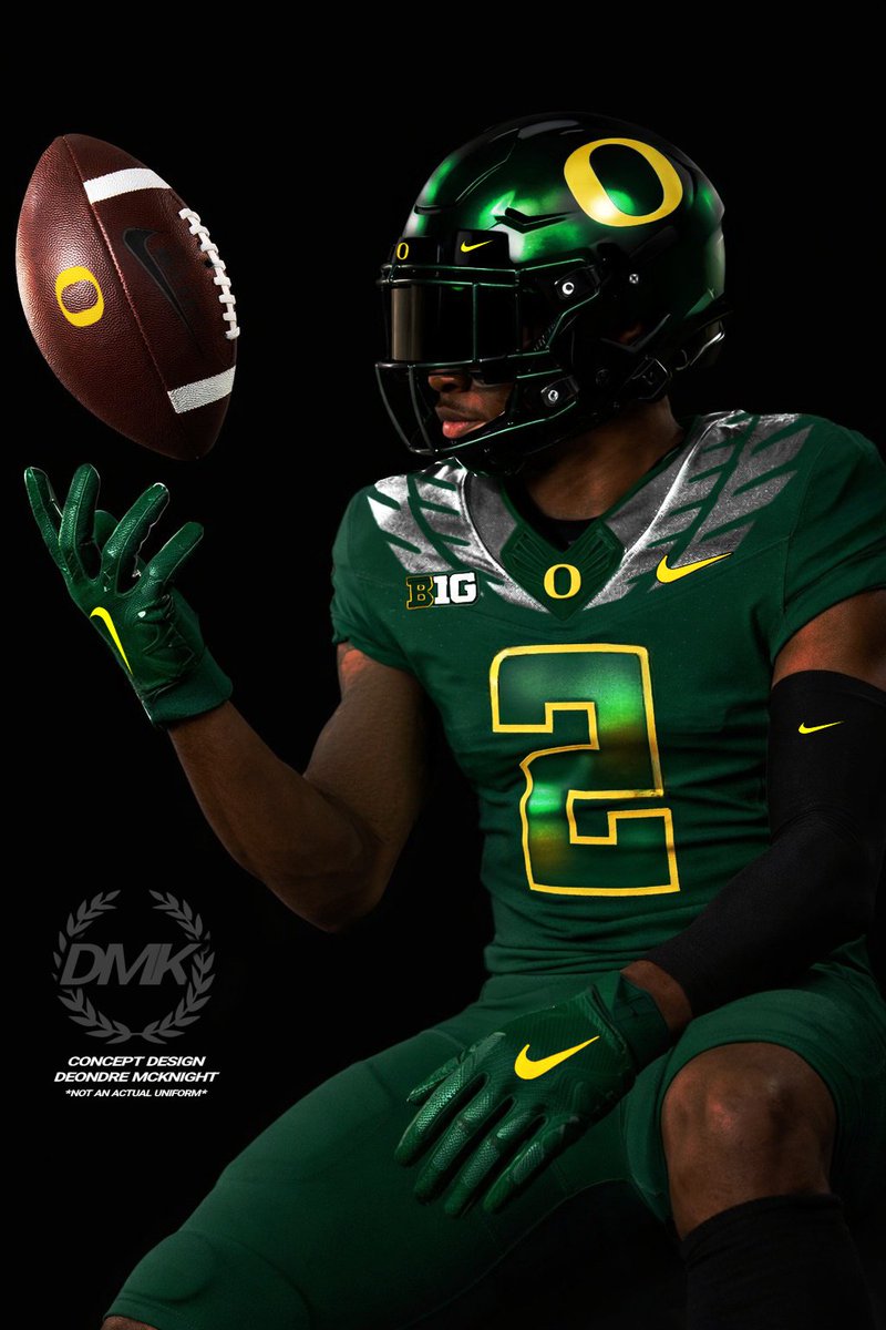 Win__The__Day's tweet photo. ✍️ Locked in my Own Lane &amp; Having Fun. 🎨

Oregon Ducks All Green, Silver &amp; Yellow Uniform + Shoe Concepts!

*Not actual uniform or shoes* #GoDucks #Nike https://t.co/XPZZLANJLB