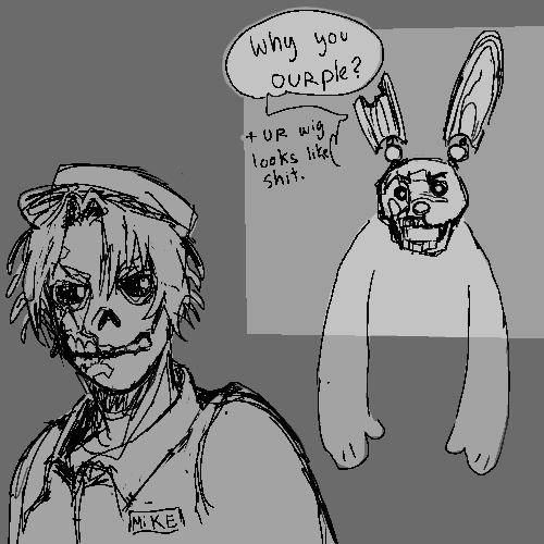 I've got fnaf on the brain rn
#FNAF #michealafton #Williamafton #doodle
