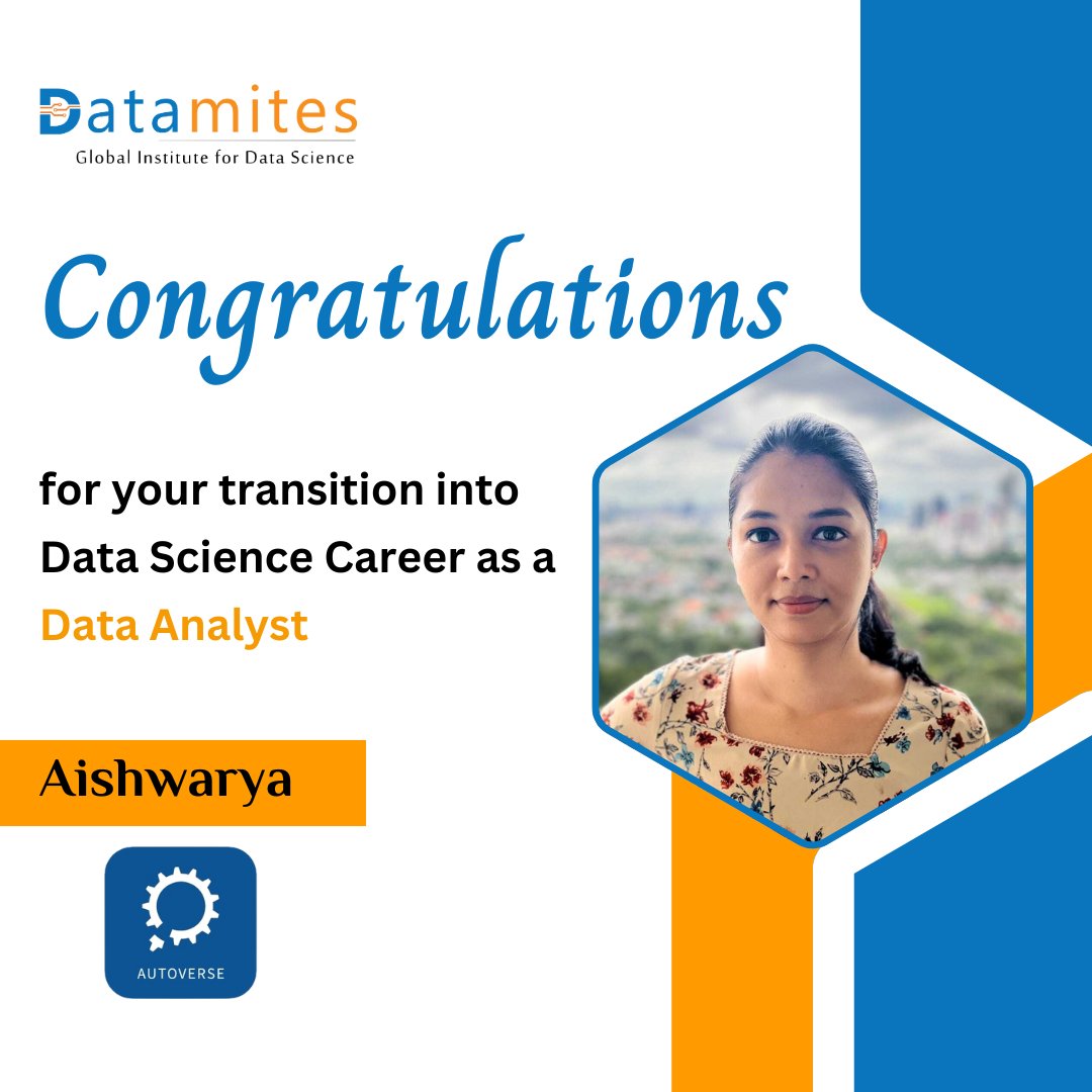 DataMites's tweet photo. Congratulations to our learners on successfully transitioning into Data Science careers.

Your dedication and hard work have paid off. Wishing you continued success in your new roles.

#datamitesplacements #datamites #datamitesdatascience #datamitessuccessstories #jobready https://t.co/WS4HstIhKa
