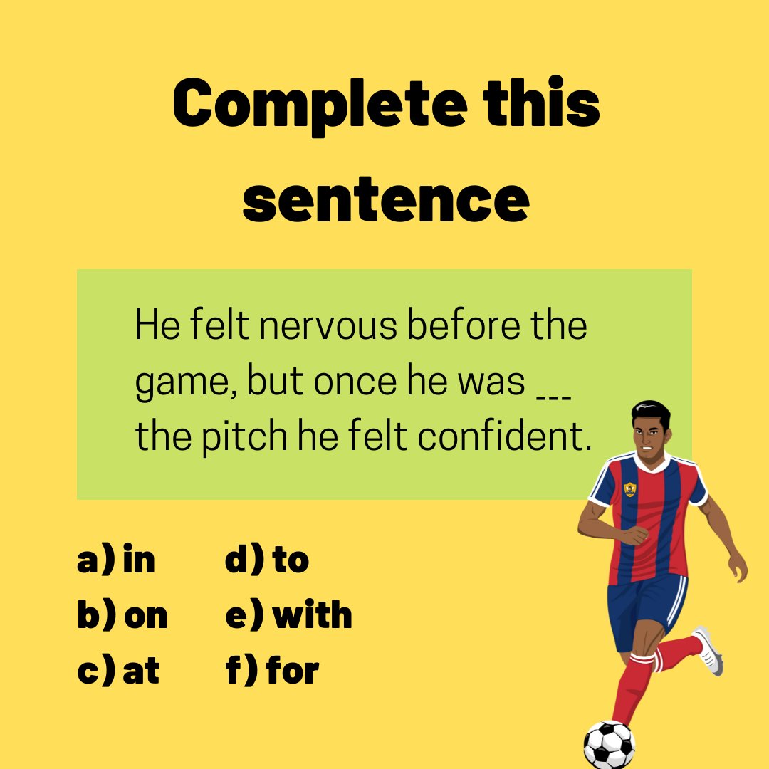 tedielts's tweet image. Here's your #grammar challenge for Tuesday. 

This one is about prepositions.