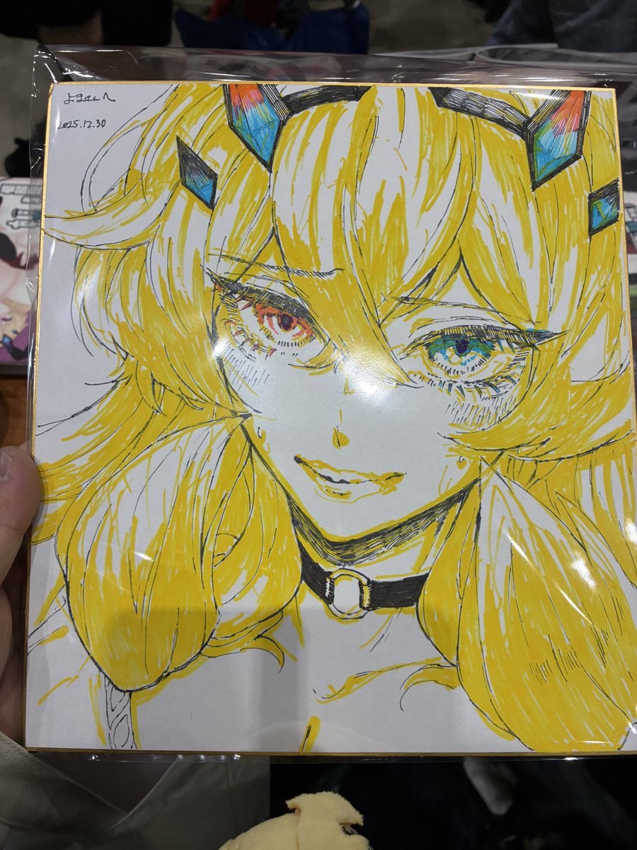 お友達(@ shinxx43rin)からバーゲストの色紙いただいた!繊細で美麗・・・
ありがとおおおおおおお!!! 