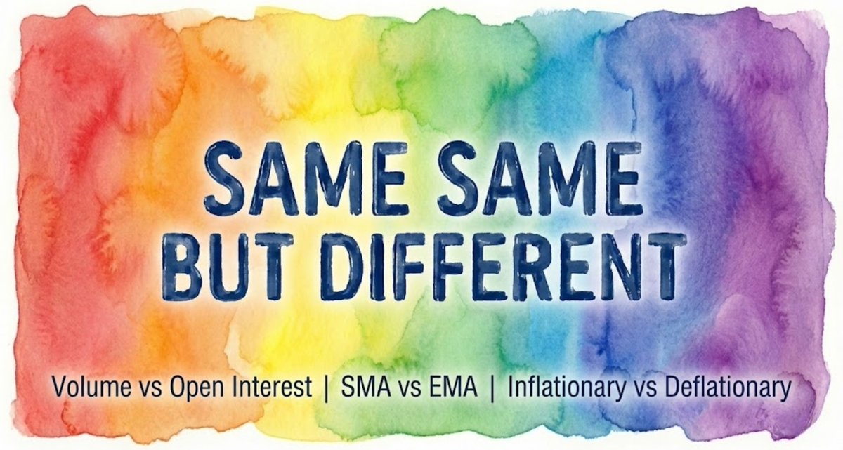 mothpeopleNFTs's tweet photo. Stop guessing. Start reading the data.

Same Same but Different 25-27 covers trading indicators:

- Volume vs. Open Interest
- SMA vs. EMA
- Inflationary vs. Deflationary

Market insights included.

Read here: https://t.co/zChW0aWoMa

#CryptoTrading #TechnicalAnalysis #Tokenomics https://t.co/Ex424ecV2y