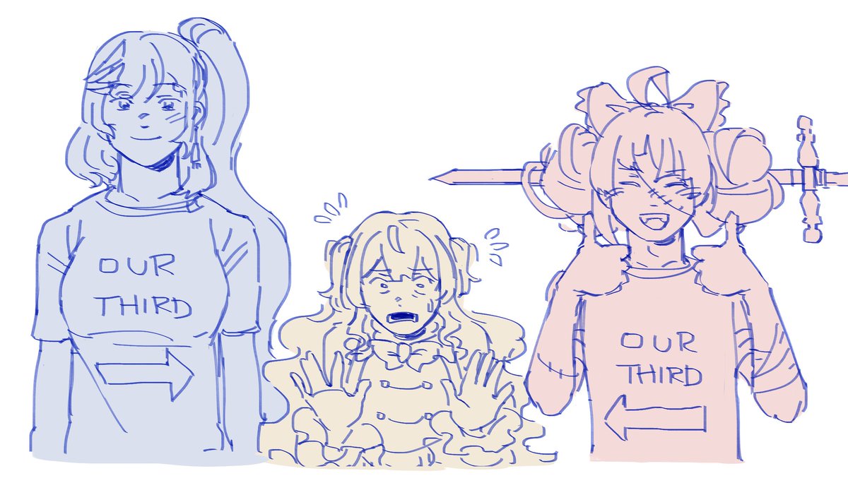 2PINGMS's tweet image. anya as reine and ollie's unwilling third