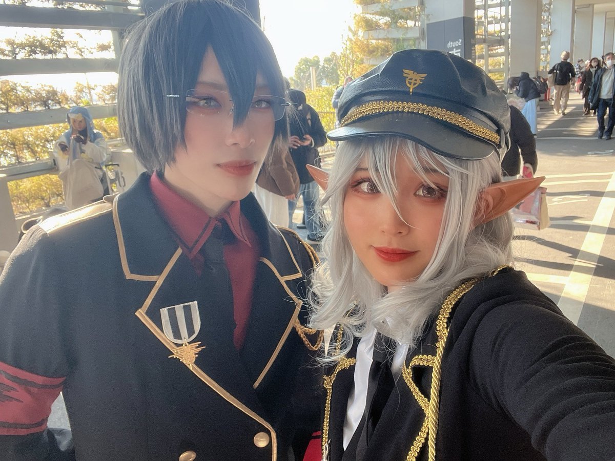 kg_2kiro's tweet photo. ⚠️Cosplay 

まほあくのベラトリックスで
ミラといます✌️✌️
ミラといます！！！！！
人間界視察です（？） https://t.co/fPv6FWjfEc