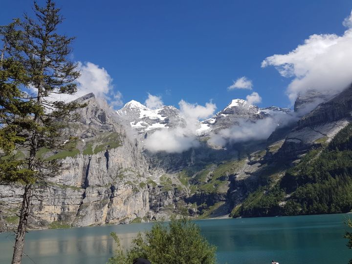 NubesDesign's tweet image. Art of the Day! "Oeschinensee lake view 1". Buy at: ArtPal.com/nubesdesignch?…