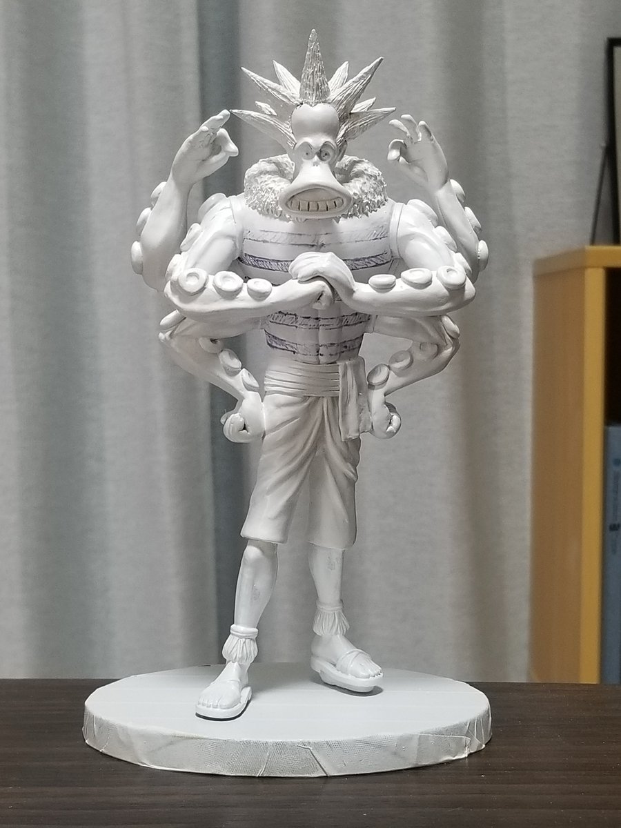 いざ塗装へ‼️
#ワンピースフィギュア 
#造形