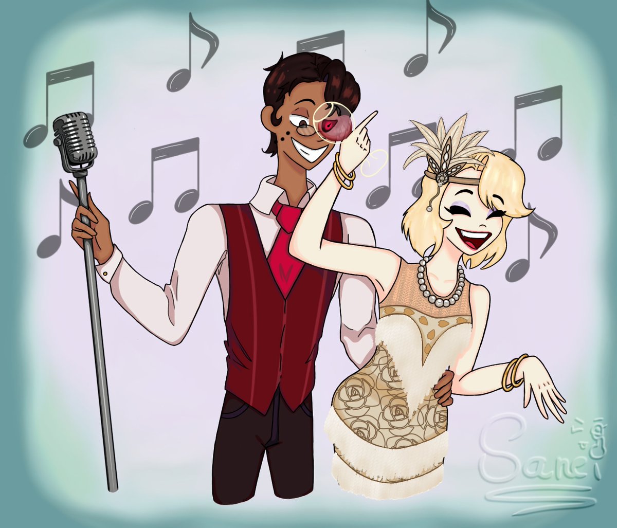 I finally finished my drawing, I hope you enjoy it!
Dance Mon cher 🎶🎵🦌🌈
#HazbinHotel #AlastorHazbinHotel #CharlieMorningstar #charlastor #alastorxcharlie