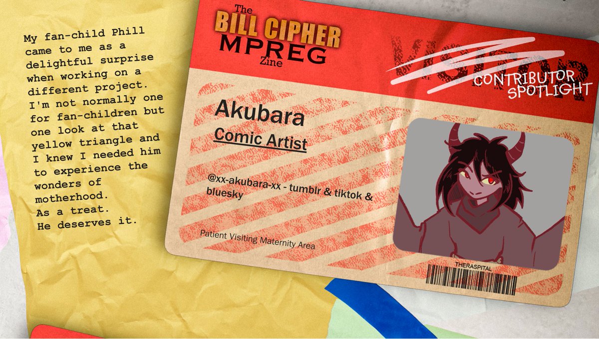 The Bill Cipher MPREG Zine tweet media