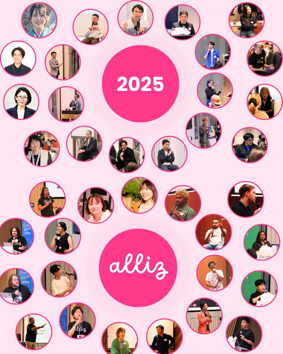 allizcareer's tweet photo. 昨年4月、たった30名で始まったalliz。 今では800名を超えるコミュニティへ成長しました！🚀

皆様の応援のおかげで、2025年は地域展開やインターンなど多くの挑戦ができました。心より感謝します。

良いお年を！🎍

#alliz #2025年振り返り #スタートアップ https://t.co/vaNBQm2XRF
