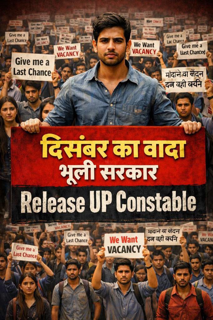 #UP_Constable_Vacancy
आज 30 दिसम्बर है और अगर आज या कल में UP कांस्टेबल नई भर्ती का विज्ञापन नहीं आता है तो लाखों अभ्यर्थी ओवर एज हो जाएंगे। इसमें अभ्यर्थियों की कोई भी गलती नहीं होगी।  🙏
<a href="/upprpb/">Uttar Pradesh Police Recruitment & Promotion Board</a> 
<a href="/myogioffice/">Yogi Adityanath Office</a> 
<a href="/rojgarwithankit/">Rojgar with Ankit</a>