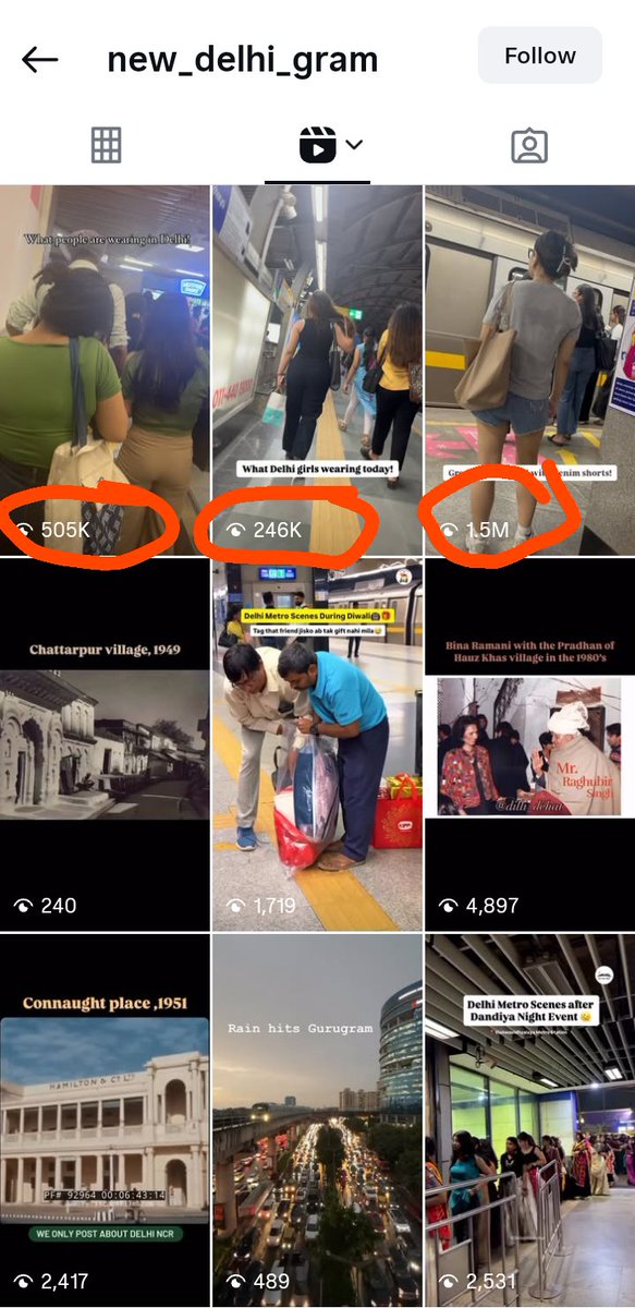 I_am_a_hitman21's tweet photo. 'delhicitylifestyle','candidz_ferrari','candidz_69','new_delhi_gram' 

These pages are capturing videos of women in metro and public without consent in bad angles for views on instagram(evidences from the videos tell they are from delhi.)
@DelhiPolice @CrimeBranchDP look into it. https://t.co/DpgBW6IsSP