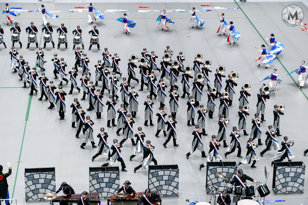 marchingnavi's tweet photo. 第53回マーチングバンド全国大会
一般の部　大編成
とみやマーチングエコーズ（東北支部・宮城県）
【Marianne ～ジャンヌとマリー、そして真なる自由を求めた女性たち～】銀賞（89.85）
@__tme_official 

第53回M協全国大会レポート
▶https://t.co/CcaETUw5JA
写真で振り返る大会一日目（小学生の部・中学生の部）
▶https://t.co/W8Cjk0CGUR
写真で振り返る大会二日目（一般の部・高等学校の部）
▶https://t.co/HfXkmZW6CI
