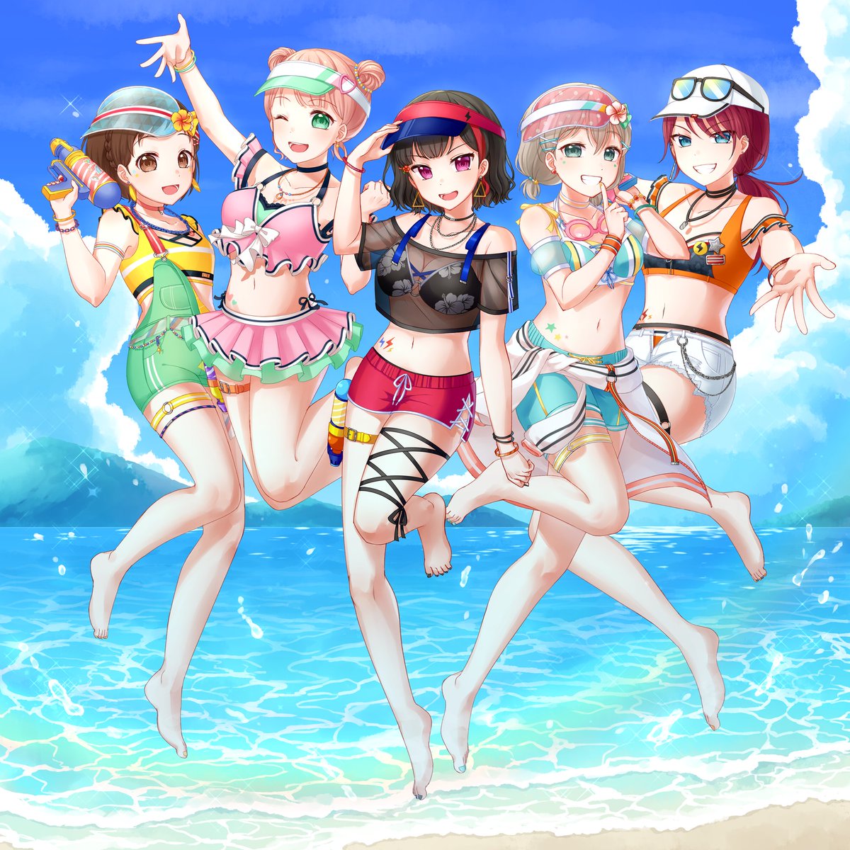 🌊🌅🔫⚡🎸 #今年一番伸びた絵ではないが個人的に気に入っている絵を貼る