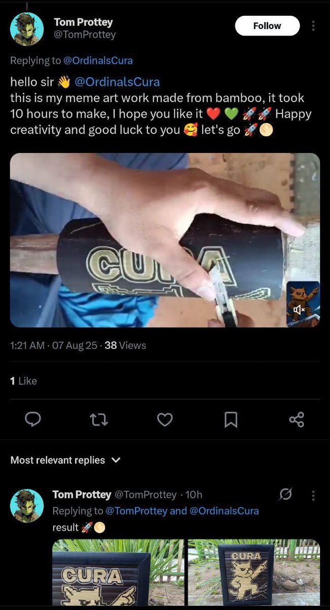 0xJustinmoon's tweet photo. @Mantle_Official @Bybit_Official @MantleIntern_ So bored watching this fake art on every contest, you only need paid less than $5 for order custom bamboo
You can check on TikTok account, and you can order the custom bamboo on there https://t.co/MEGgNo4DWF