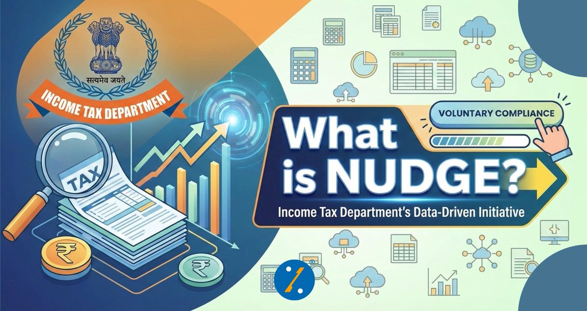 BankBazaar's tweet image. #incometaxreturn 

Since December 12, 2025, CBDT has started a taxpayer-friendly campaign called #Nudge that sends SMS and email advisories, giving taxpayers the opportunity to voluntarily update their ITRs and withdraw any incorrect claims.

Let's take a deep dive into what this